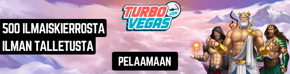 Hilubonus.fi TurboVegas 500 ilmaiskierrosta ilman talletusta.