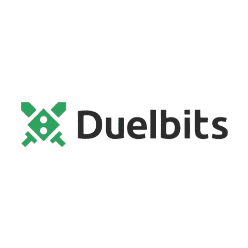 Duelbits kasino- ja vedonlyöntisivusto logo, rahapelit ja online-vedonlyönti.